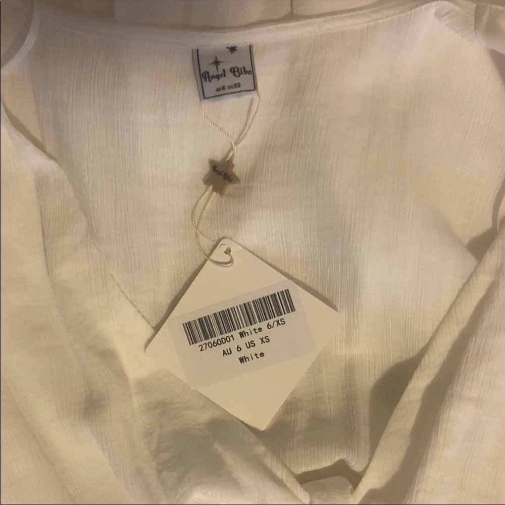 NWT Angel Biba White Mini Dress - Picture 6 of 8